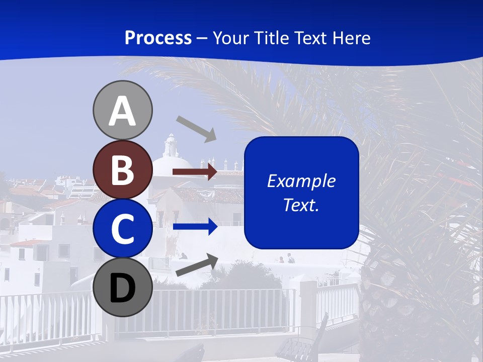 Vacation Sky Tree PowerPoint Template