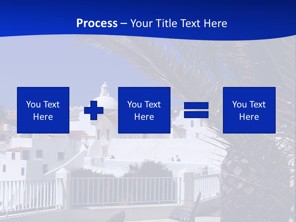 Vacation Sky Tree PowerPoint Template