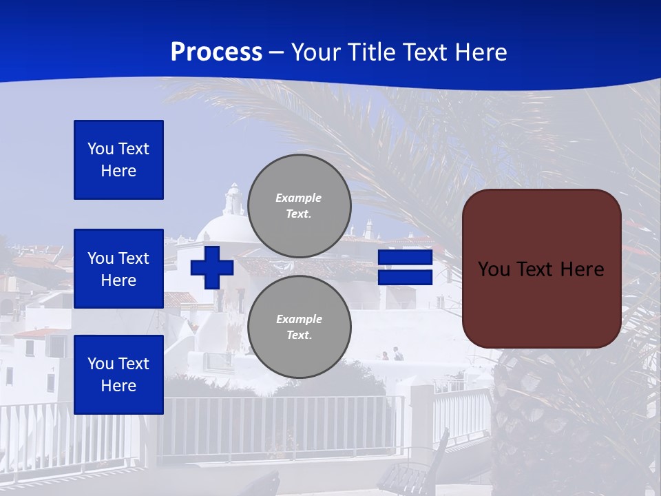 Vacation Sky Tree PowerPoint Template
