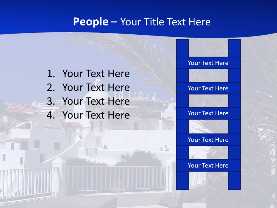 Vacation Sky Tree PowerPoint Template