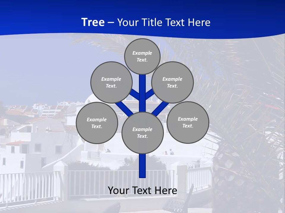 Vacation Sky Tree PowerPoint Template