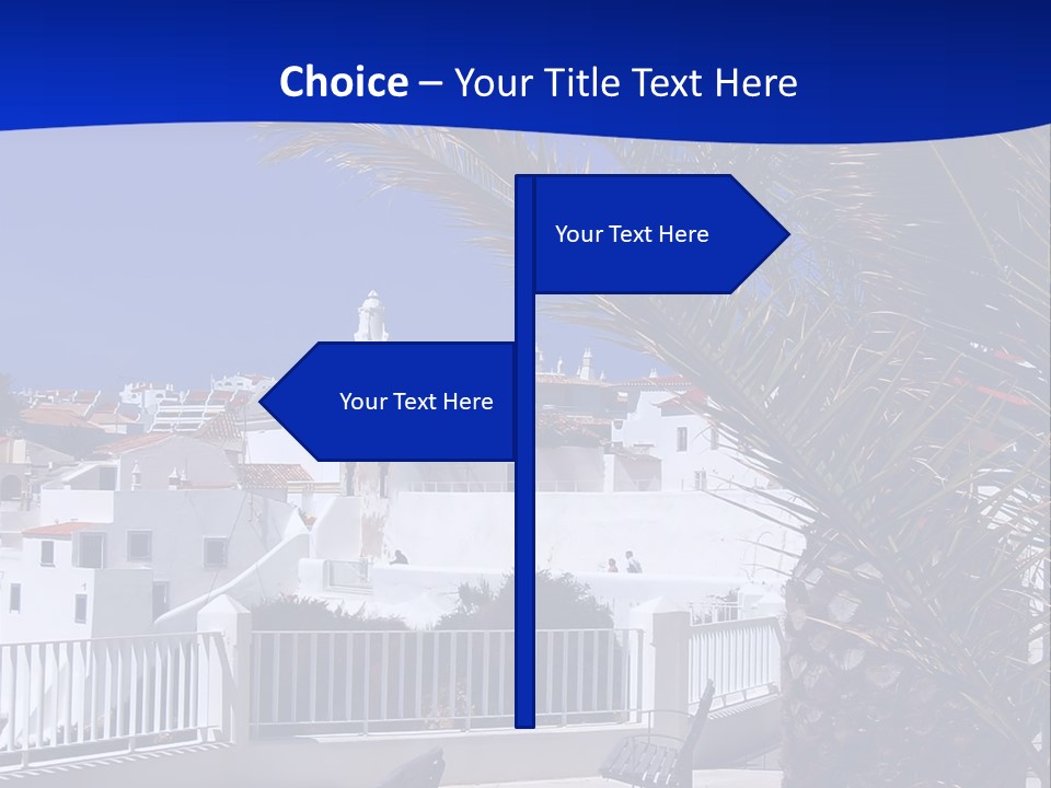Vacation Sky Tree PowerPoint Template