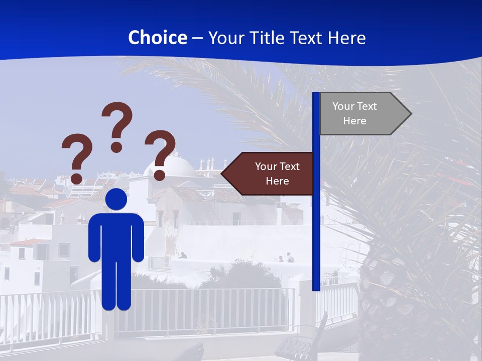 Vacation Sky Tree PowerPoint Template