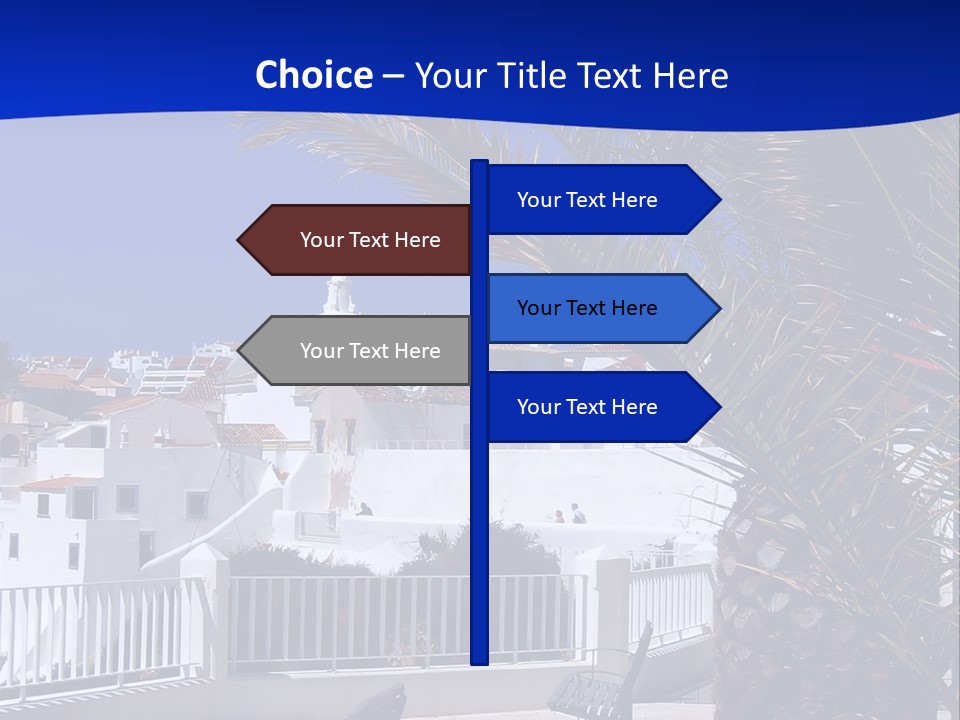 Vacation Sky Tree PowerPoint Template