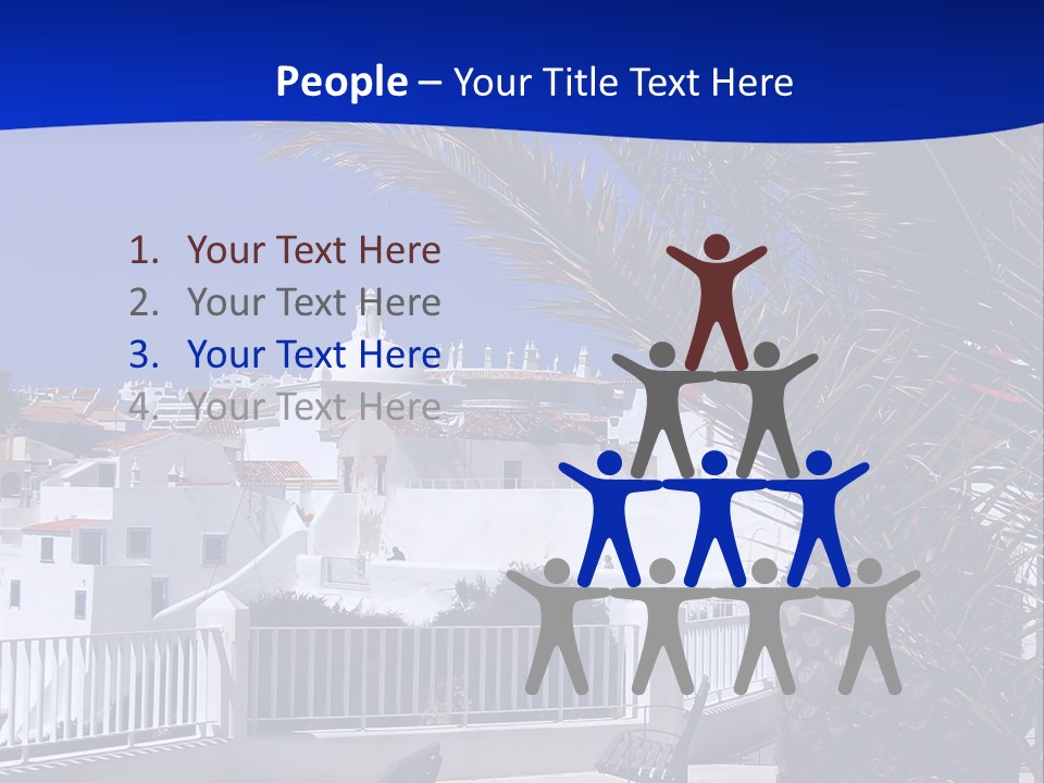 Vacation Sky Tree PowerPoint Template