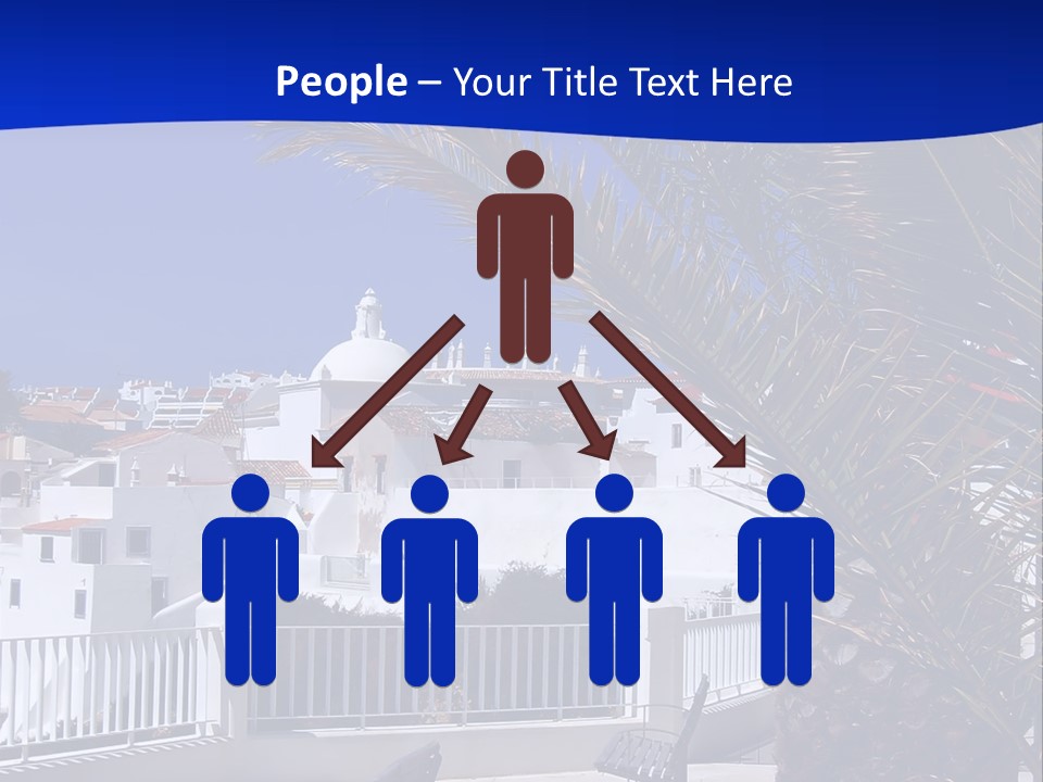 Vacation Sky Tree PowerPoint Template