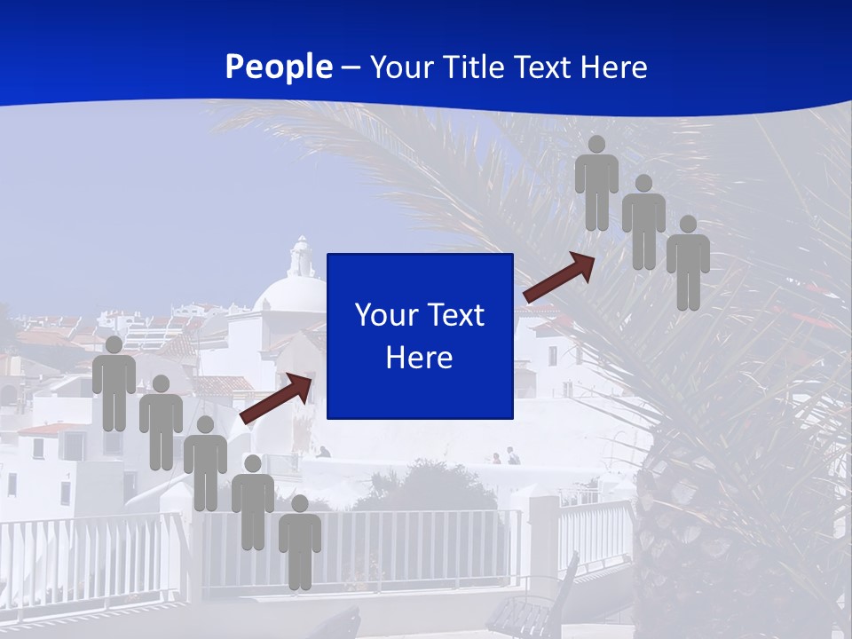 Vacation Sky Tree PowerPoint Template