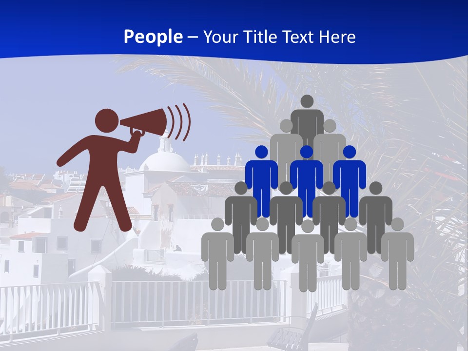 Vacation Sky Tree PowerPoint Template