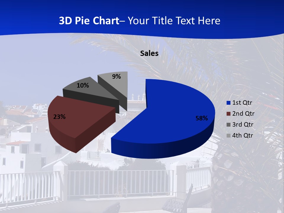 Vacation Sky Tree PowerPoint Template