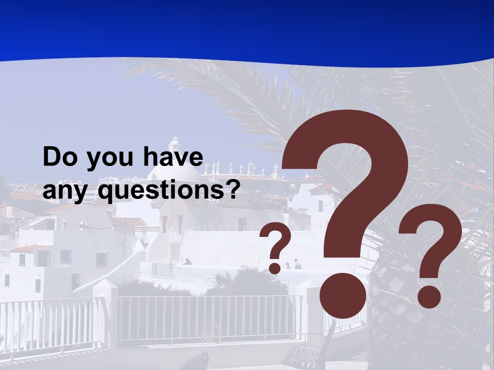 Vacation Sky Tree PowerPoint Template