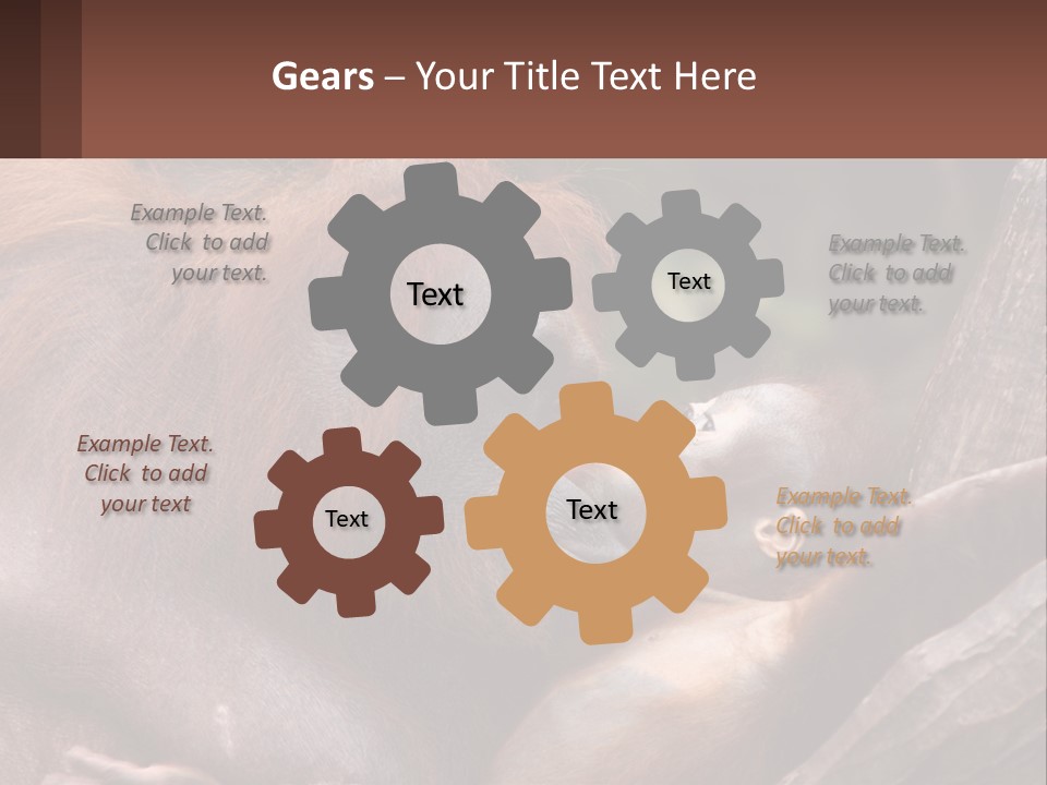 Orang Brown Motherhood PowerPoint Template