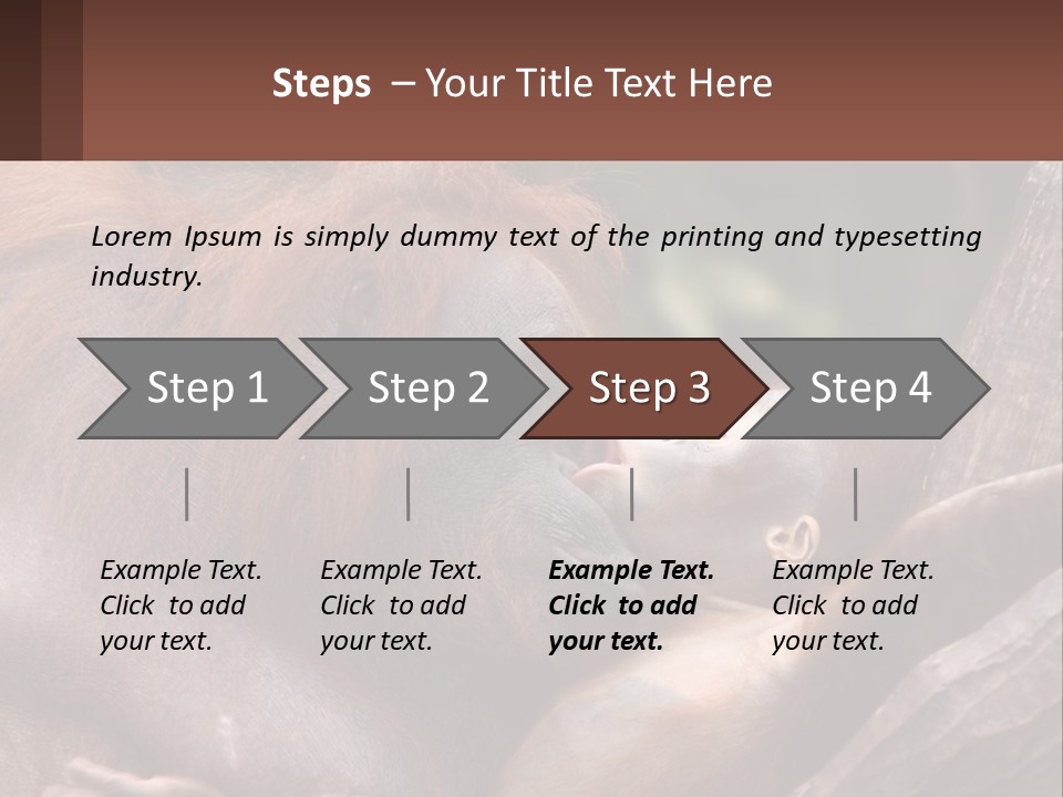 Orang Brown Motherhood PowerPoint Template