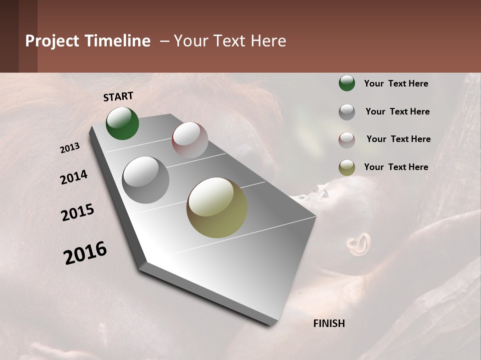 Orang Brown Motherhood PowerPoint Template