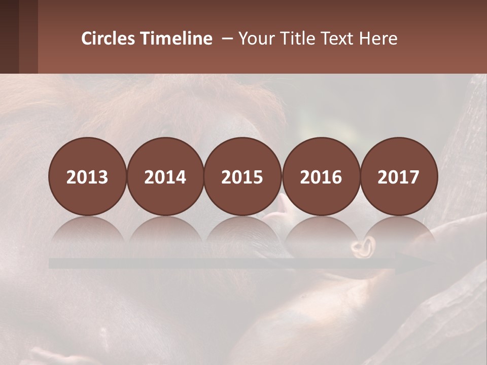 Orang Brown Motherhood PowerPoint Template