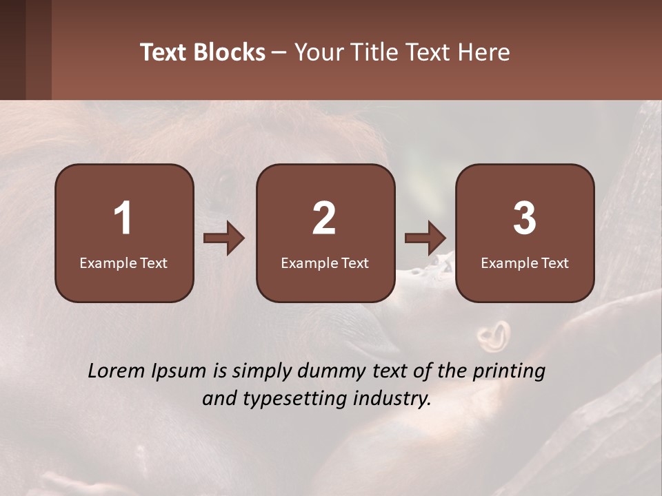 Orang Brown Motherhood PowerPoint Template