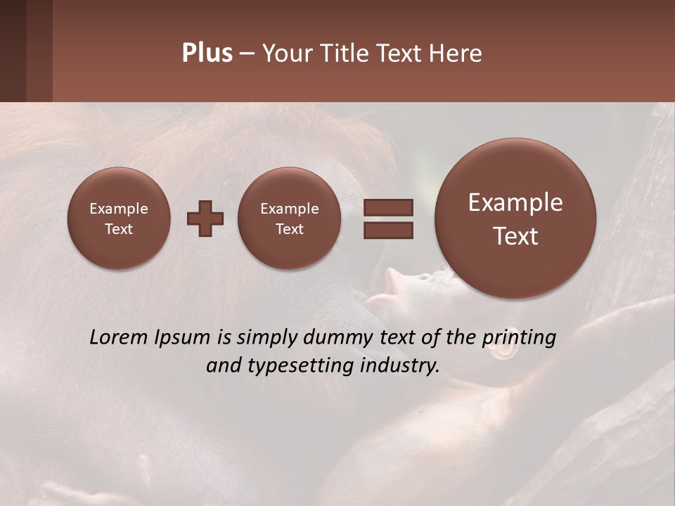 Orang Brown Motherhood PowerPoint Template