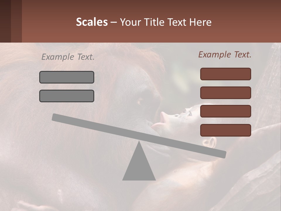 Orang Brown Motherhood PowerPoint Template