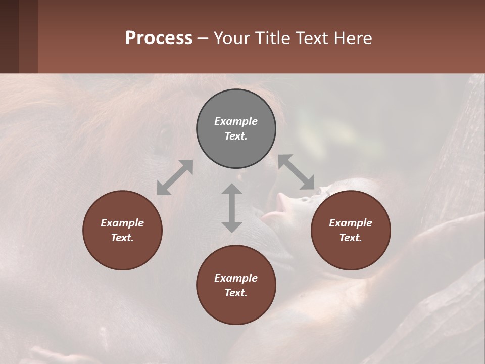 Orang Brown Motherhood PowerPoint Template