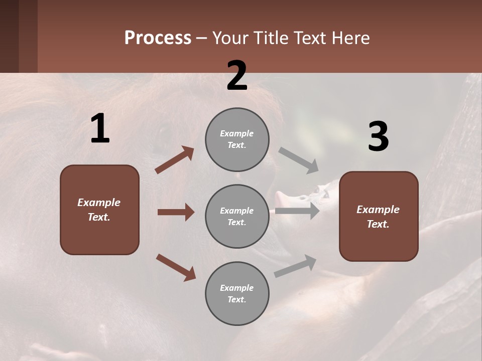 Orang Brown Motherhood PowerPoint Template