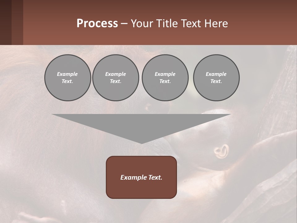 Orang Brown Motherhood PowerPoint Template