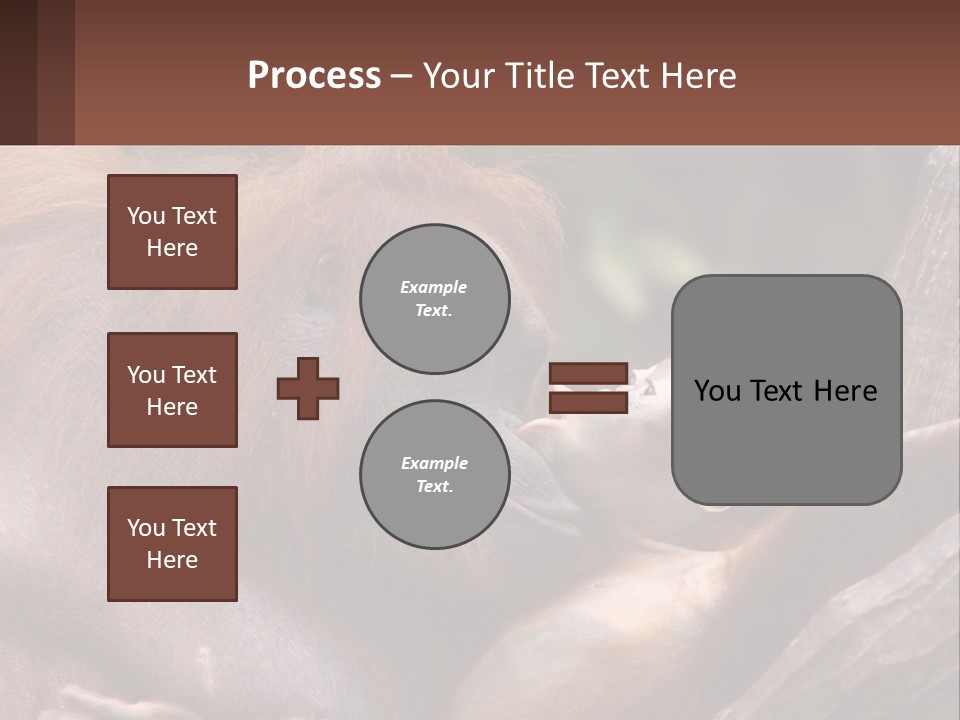 Orang Brown Motherhood PowerPoint Template