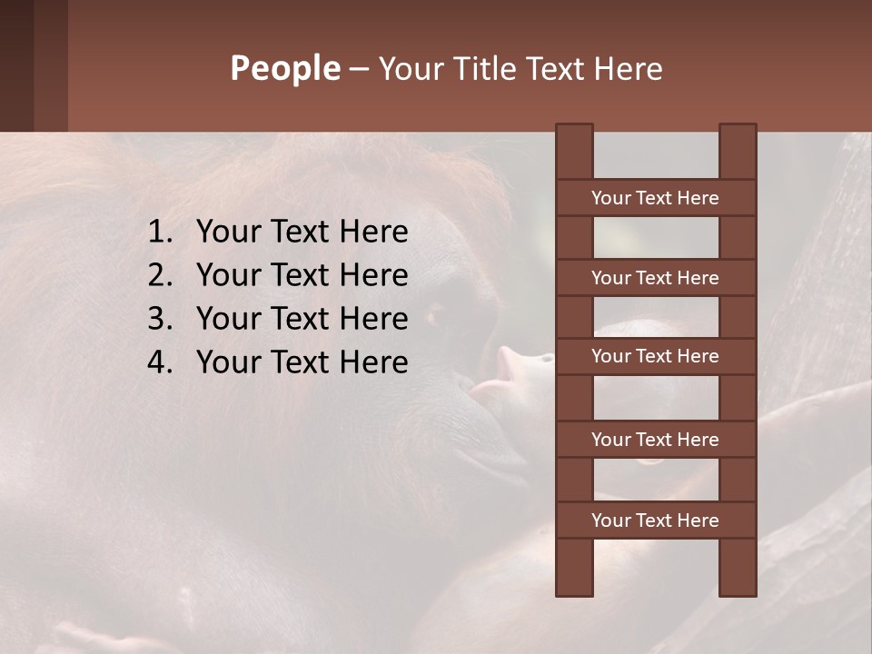 Orang Brown Motherhood PowerPoint Template