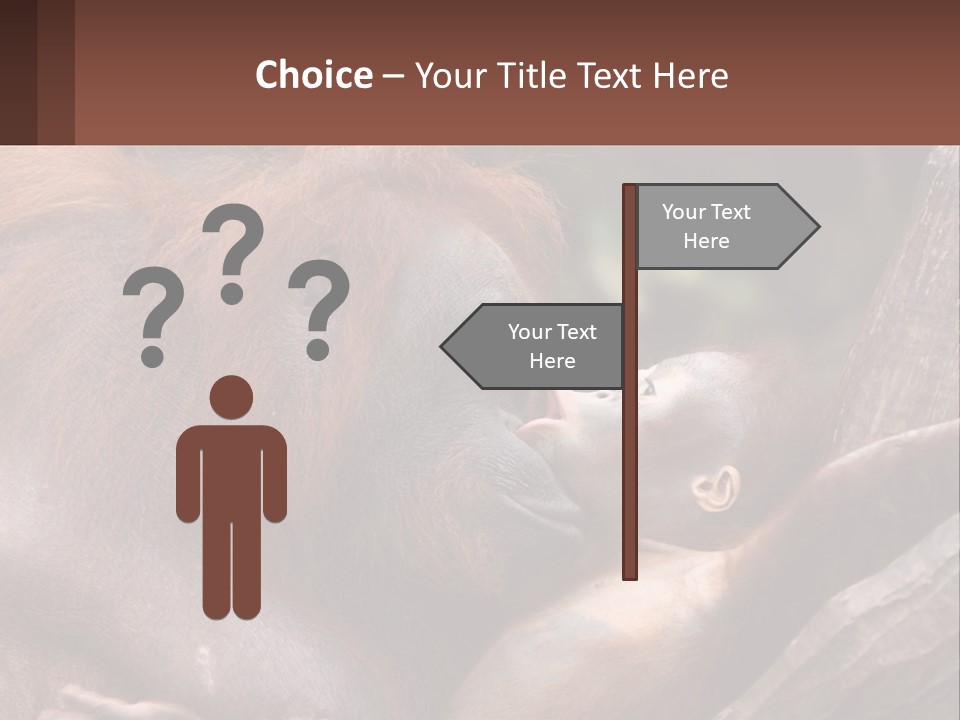 Orang Brown Motherhood PowerPoint Template