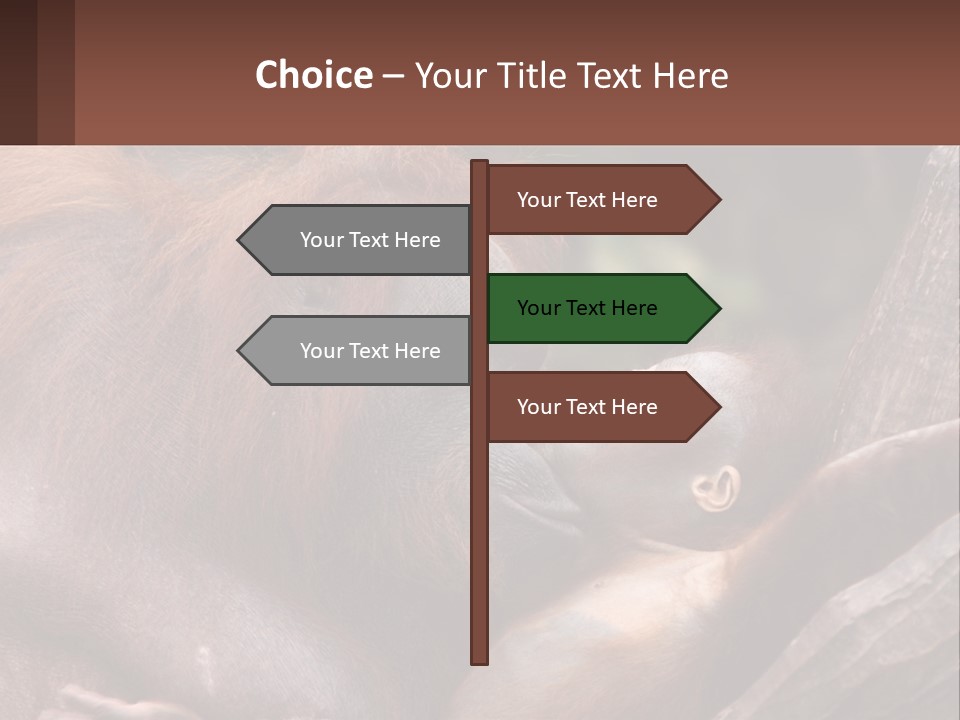 Orang Brown Motherhood PowerPoint Template