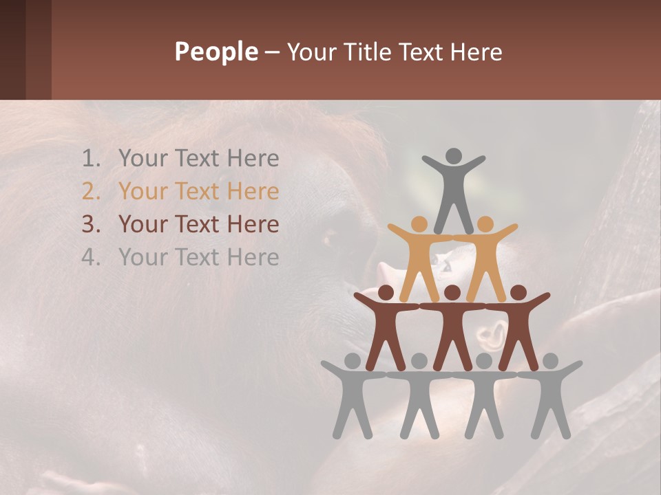 Orang Brown Motherhood PowerPoint Template