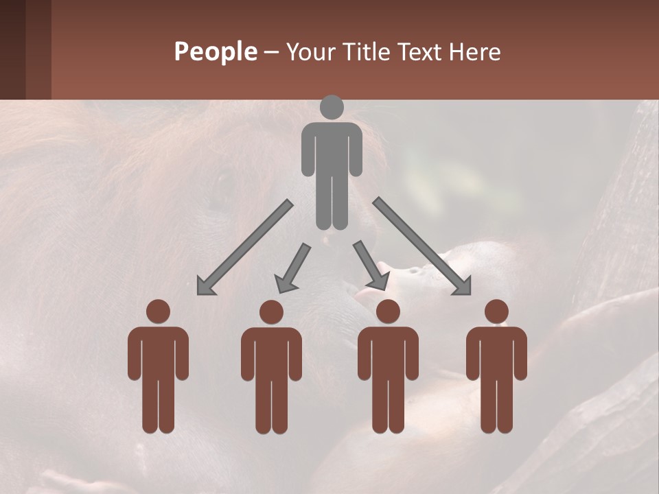 Orang Brown Motherhood PowerPoint Template