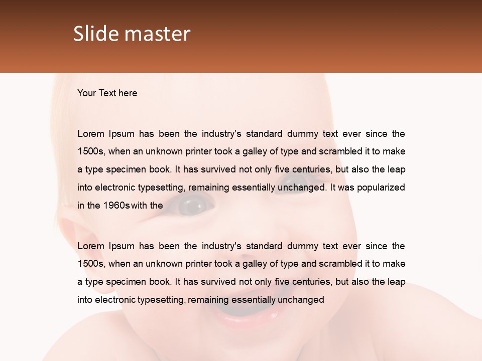 Infant Little Isolated PowerPoint Template