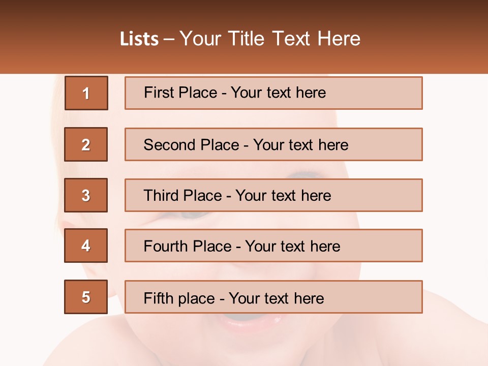 Infant Little Isolated PowerPoint Template