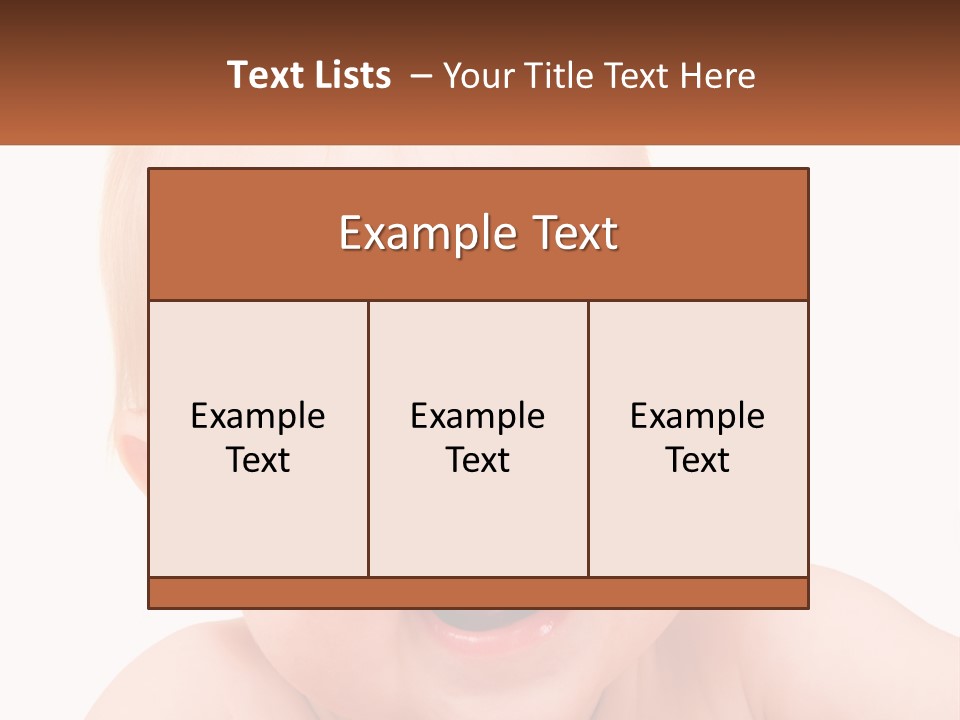 Infant Little Isolated PowerPoint Template