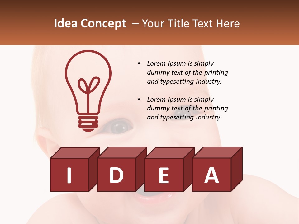 Infant Little Isolated PowerPoint Template
