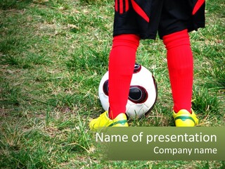Kick Meadow Fun PowerPoint Template