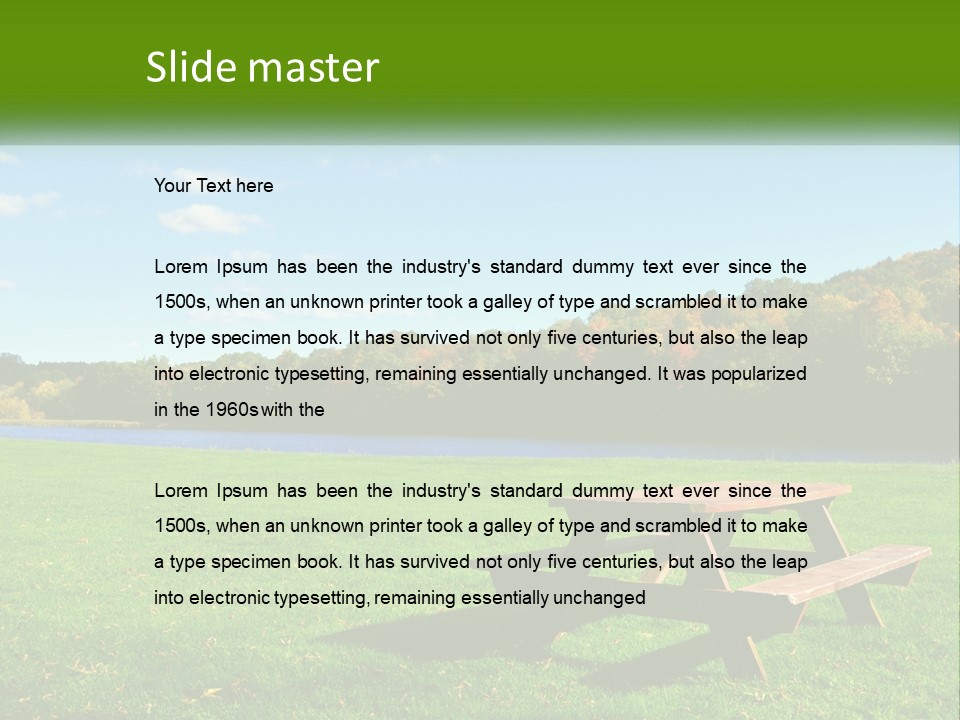 Get Together Break Picnic PowerPoint Template