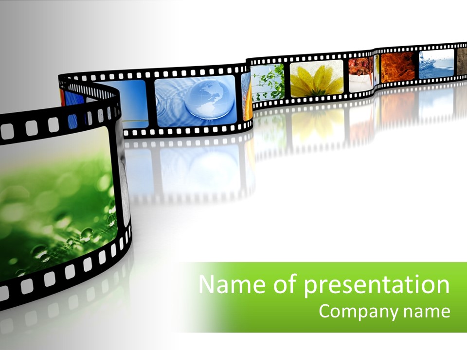 Hollywood Reflection Projection PowerPoint Template