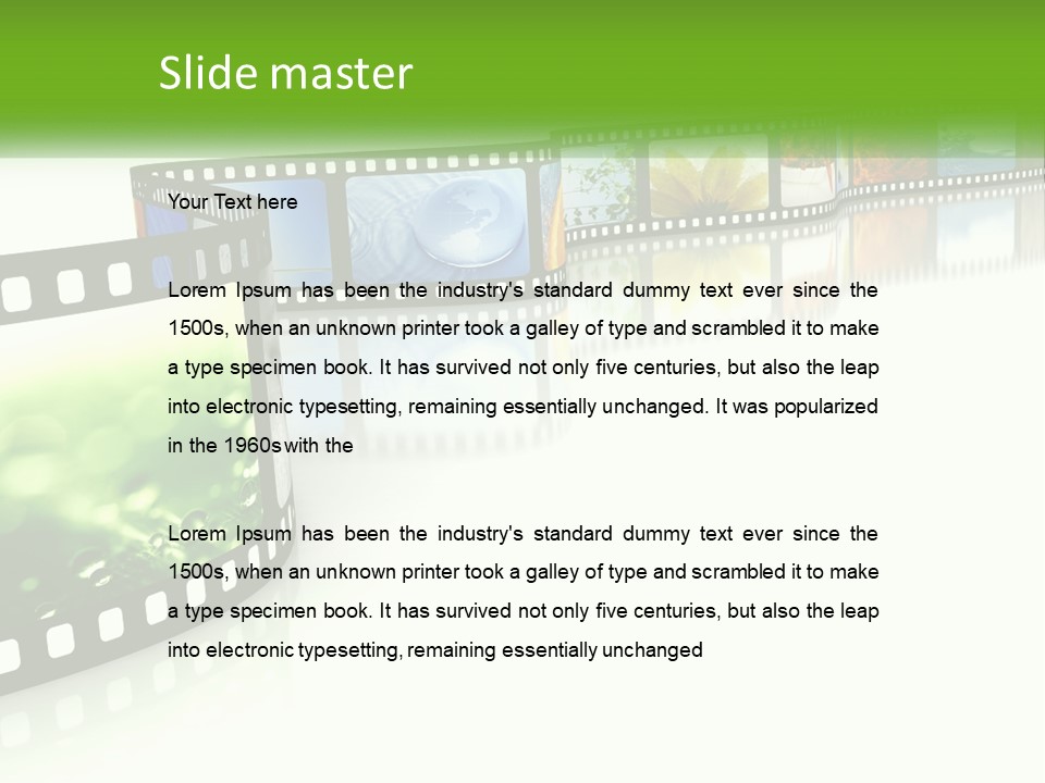 Hollywood Reflection Projection PowerPoint Template