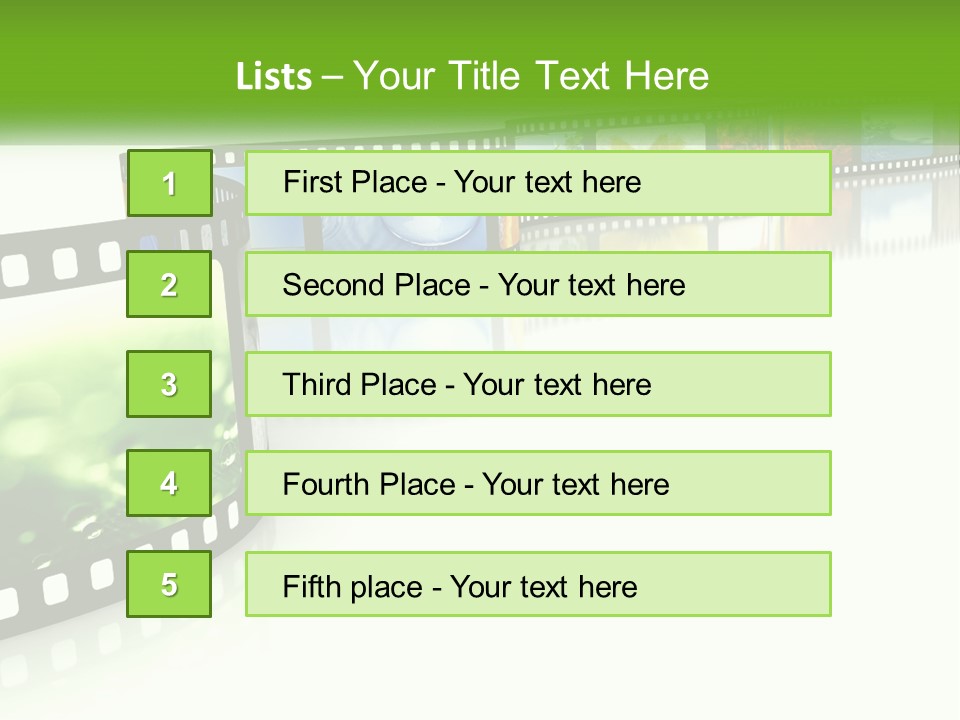 Hollywood Reflection Projection PowerPoint Template
