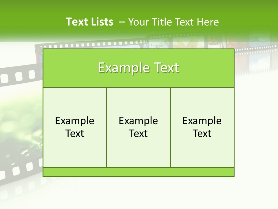 Hollywood Reflection Projection PowerPoint Template