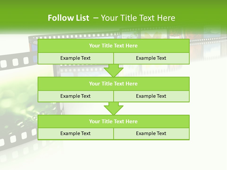 Hollywood Reflection Projection PowerPoint Template