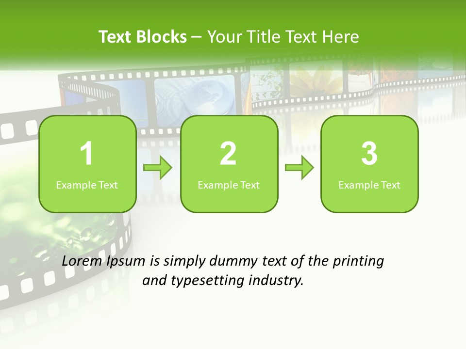 Hollywood Reflection Projection PowerPoint Template