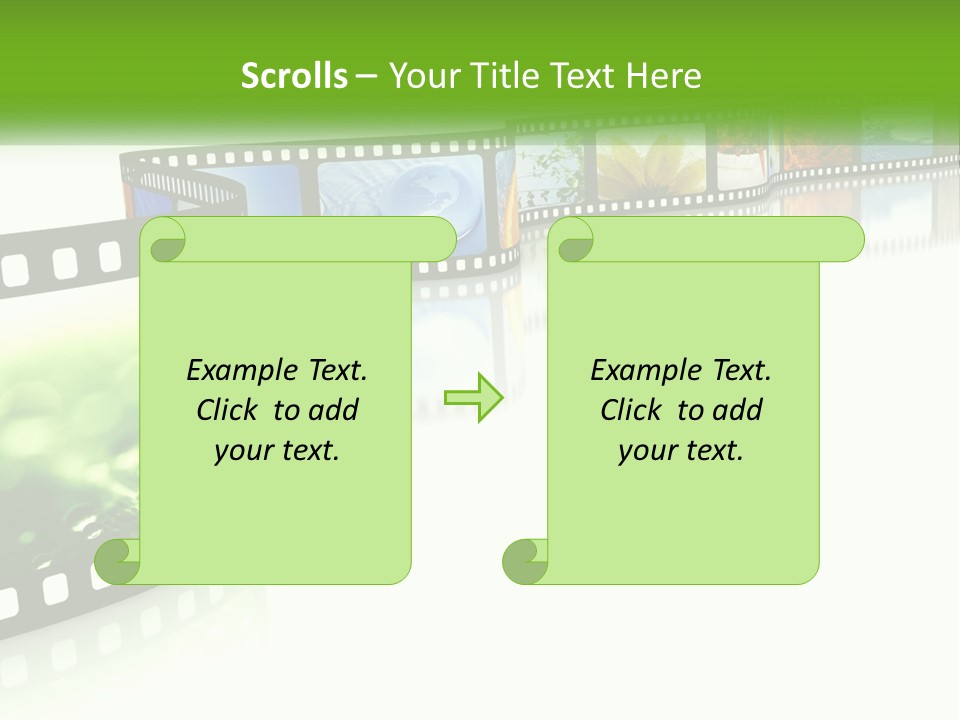 Hollywood Reflection Projection PowerPoint Template