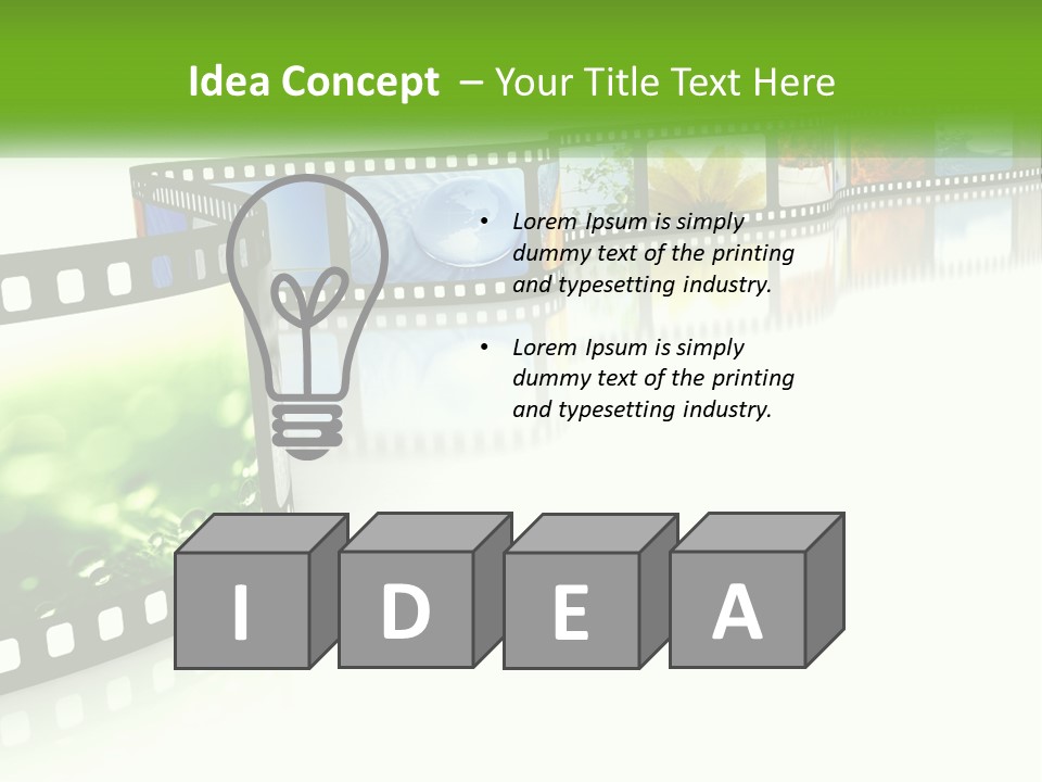 Hollywood Reflection Projection PowerPoint Template