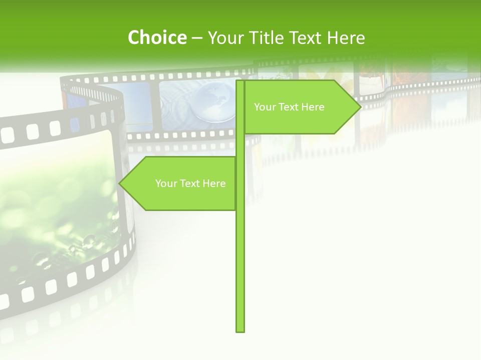 Hollywood Reflection Projection PowerPoint Template