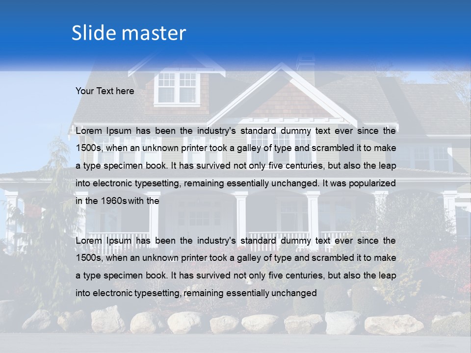 Green Brick City PowerPoint Template