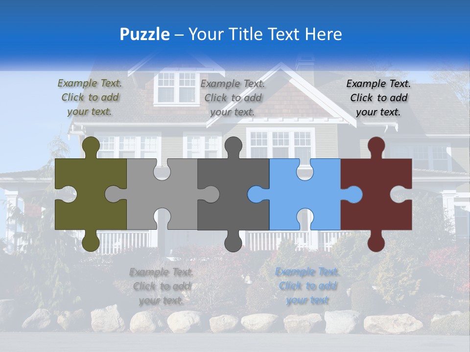 Green Brick City PowerPoint Template