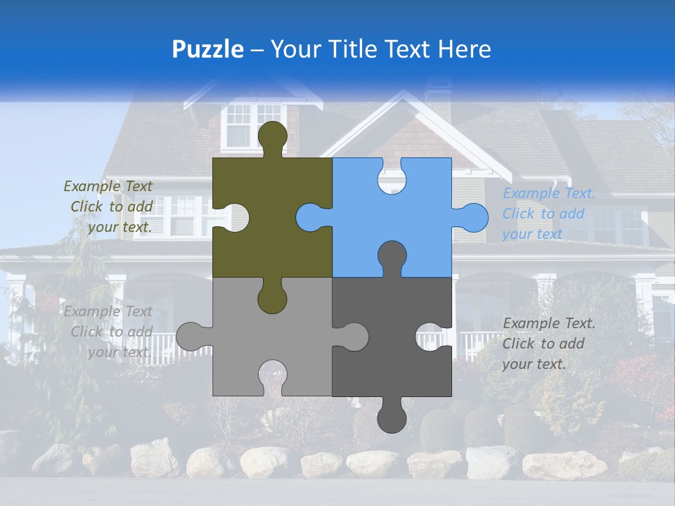 Green Brick City PowerPoint Template
