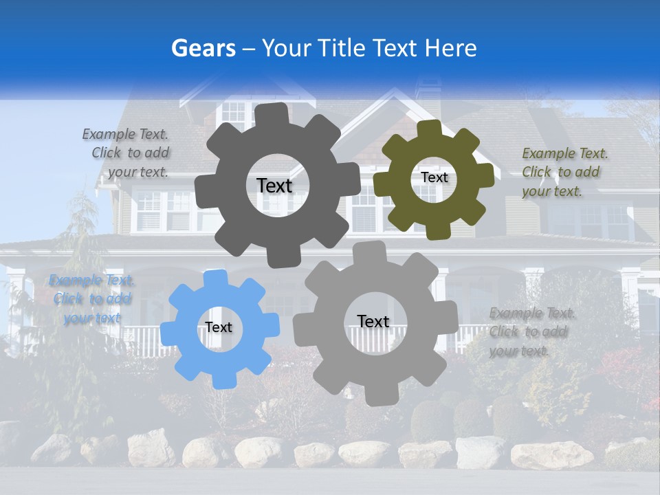 Green Brick City PowerPoint Template