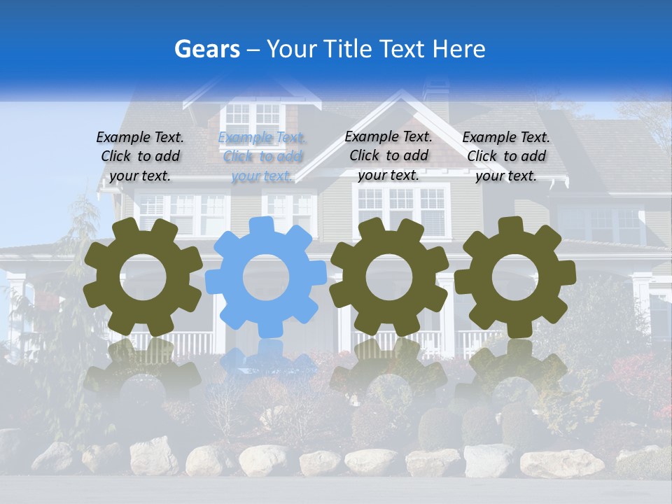 Green Brick City PowerPoint Template